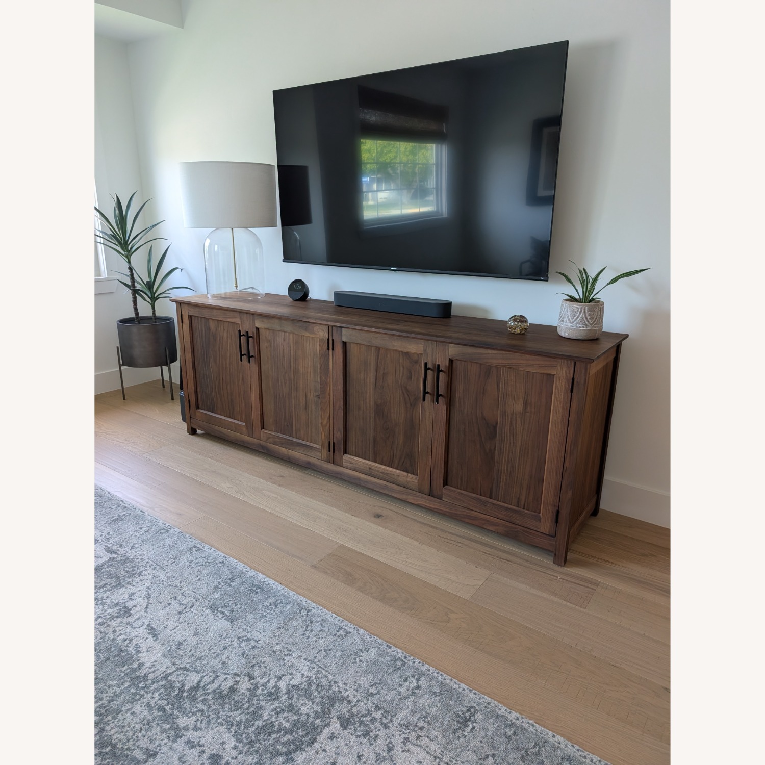 Pottery Barn Dark Brown Wood Sideboard - image-2