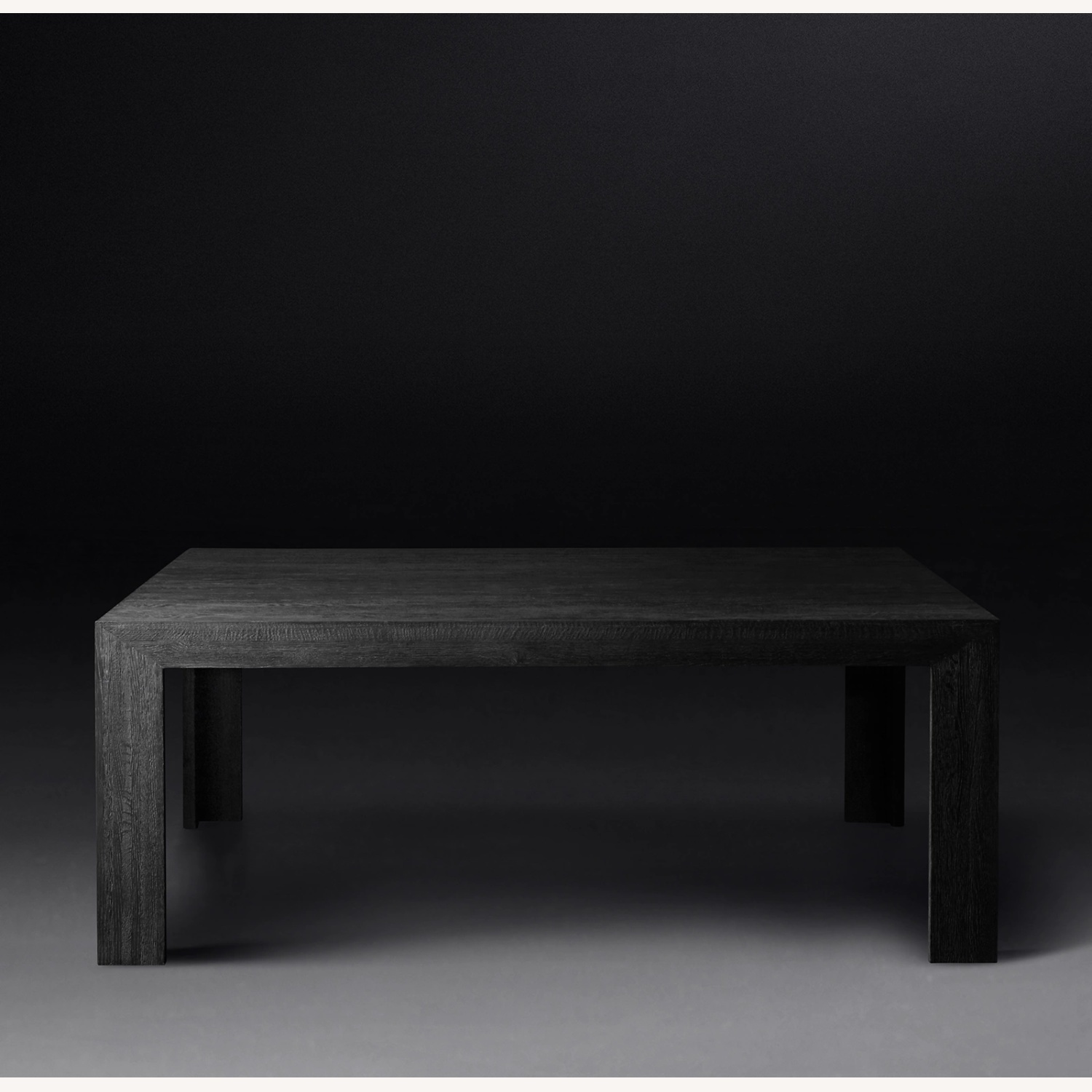 Restoration Hardware Machinto Black Wood Dining Table - image-4