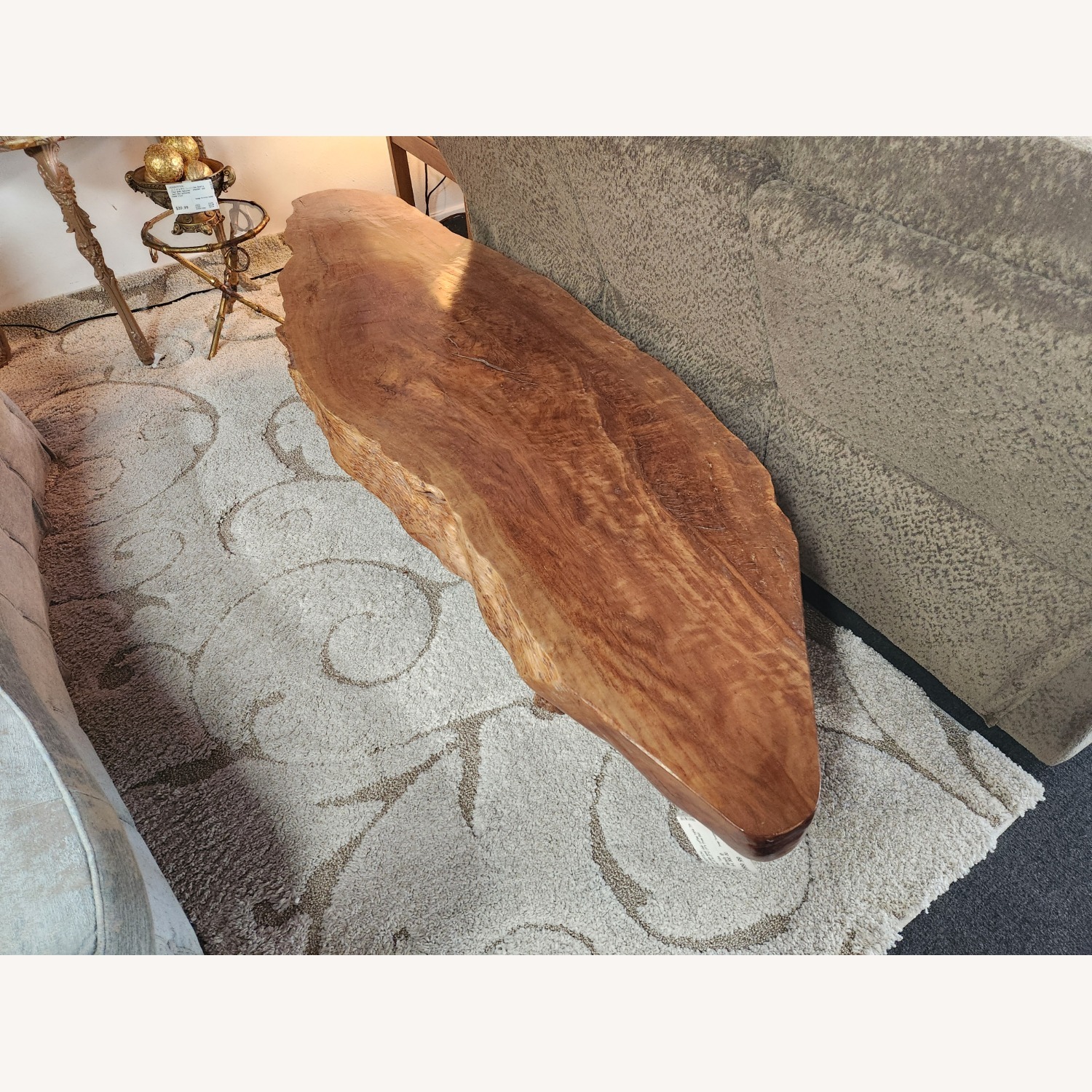 From Bali Wood Slab Coffee Table - image-9