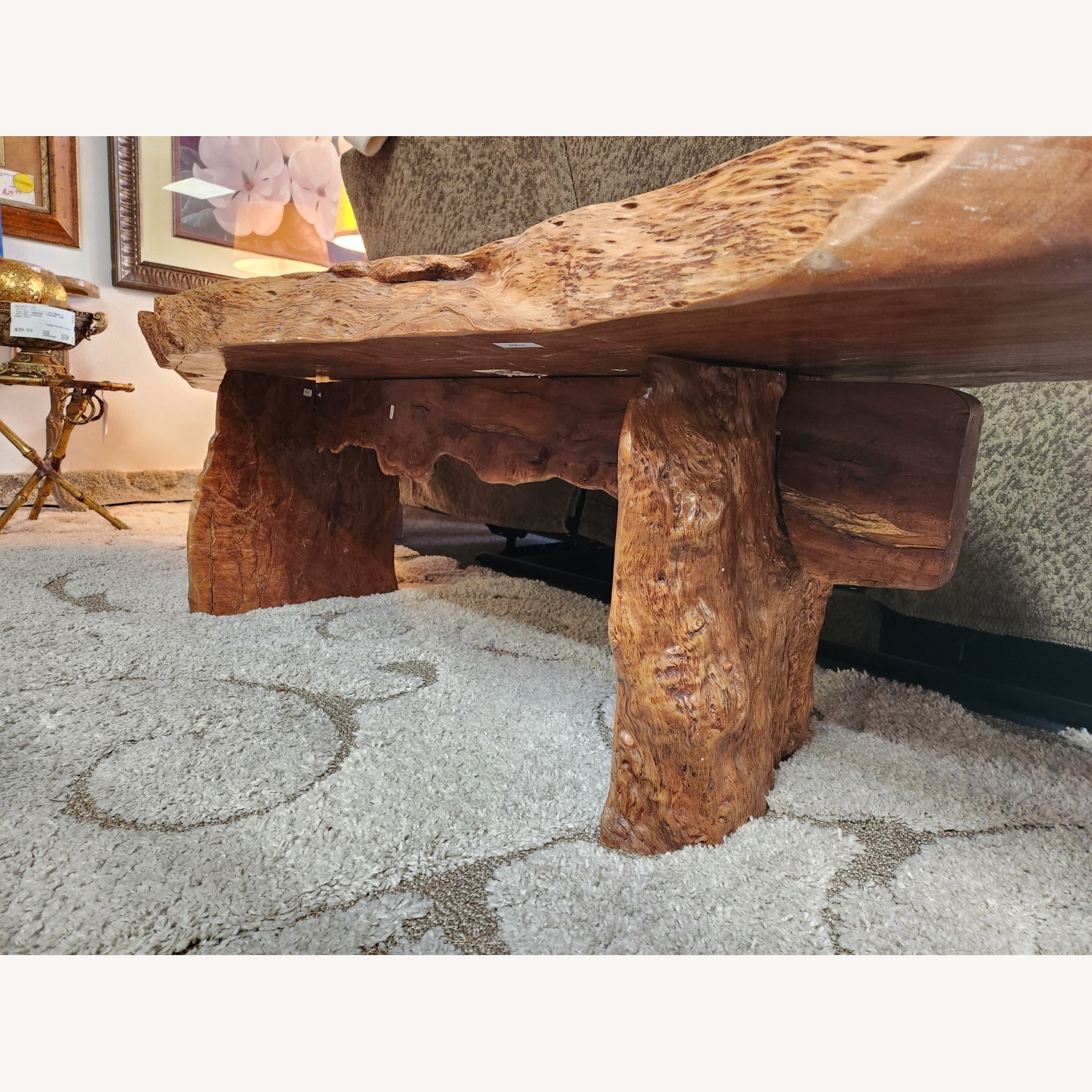 From Bali Wood Slab Coffee Table - image-7