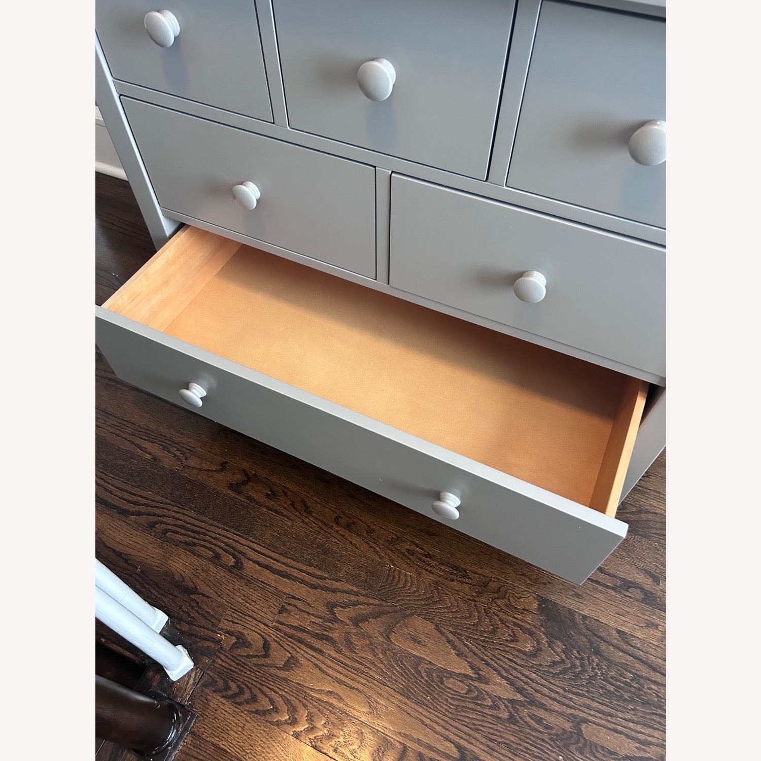 Pottery Barn Kids Kendall Light Gray Wood Dresser - image-11