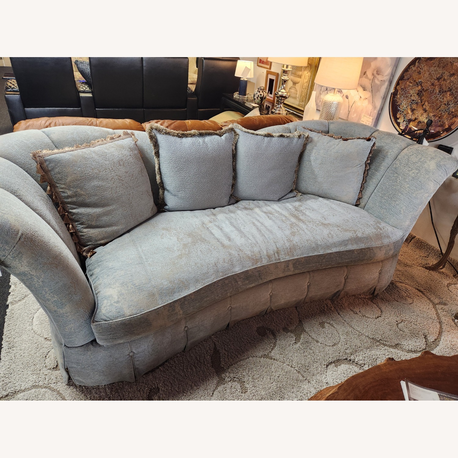 Lexington Furniture Velvet 3+ Seater Sofa - image-1