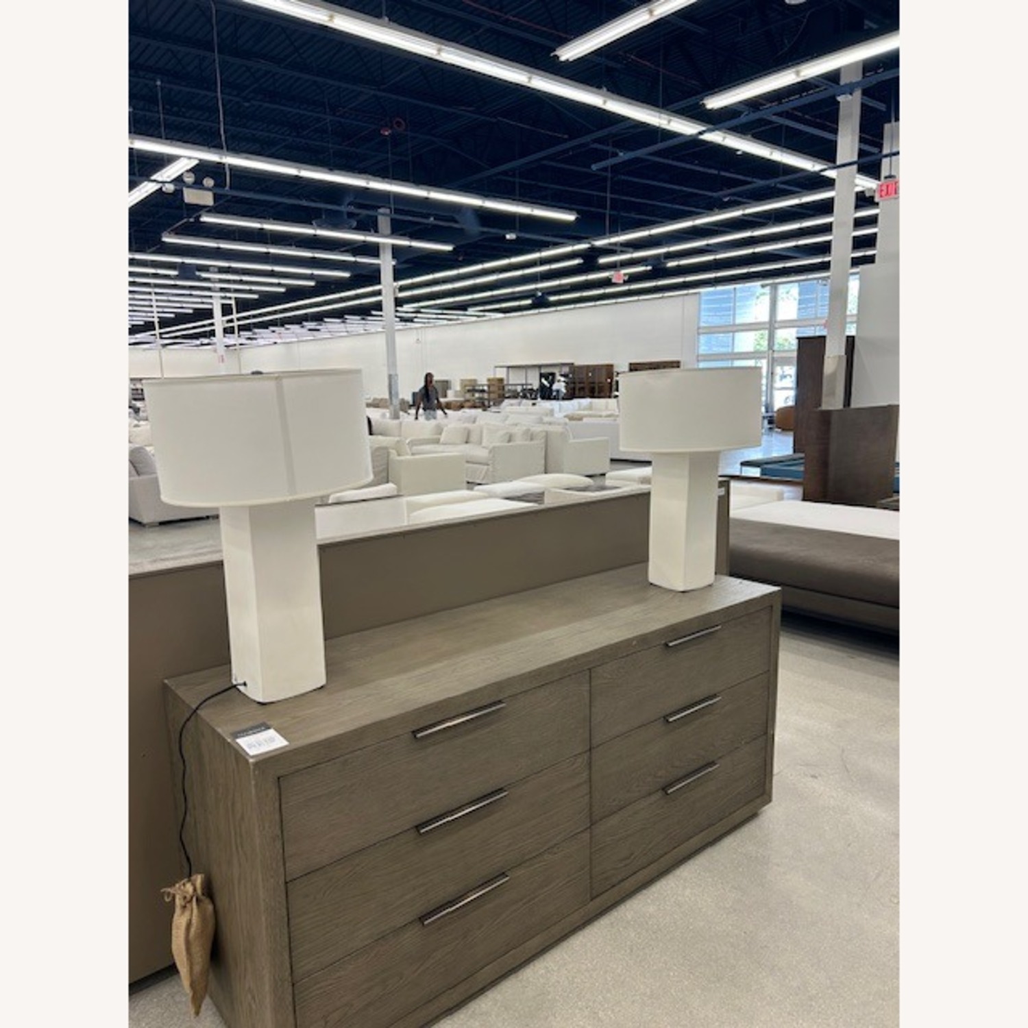 Restoration Hardware Sarezzo Stone Square Table Lamp - image-2