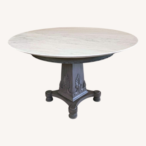 Used Restoration Hardware Light Gray Dining Table for sale on AptDeco