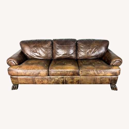 Used Vintage/Antique Dark Brown 3+ Seater Sofa for sale on AptDeco