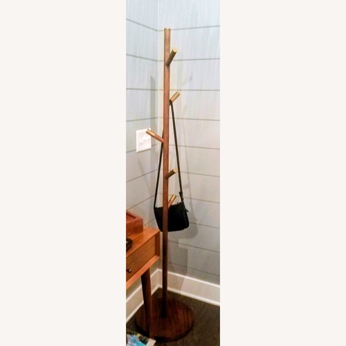 Used West Elm Mid Century Coat Rack in Acorn  for sale on AptDeco