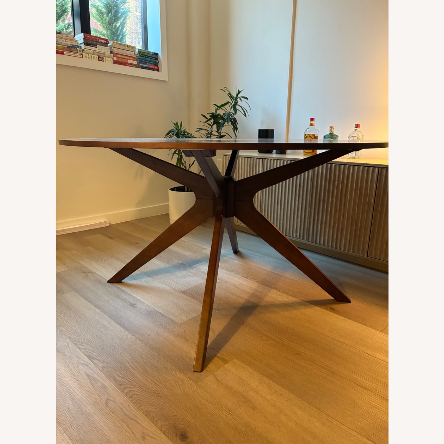 Article 54" Round Brown Dining Table - image-2