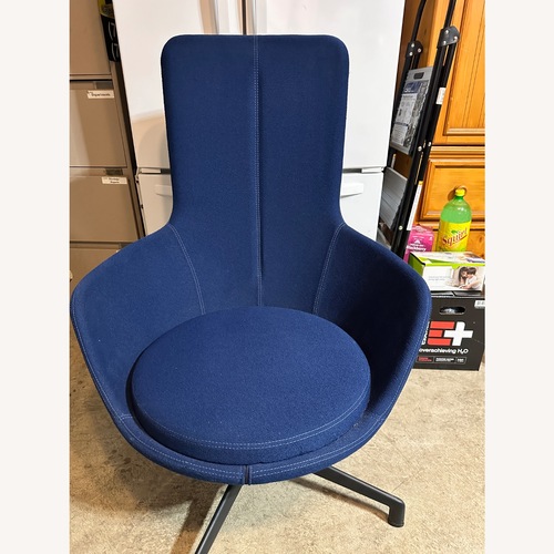 Used Keilhauer Forsi Blue Lounge Chair for sale on AptDeco