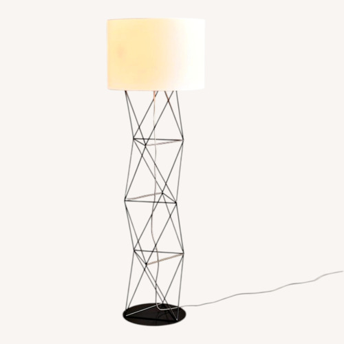 Used West Elm Amigo Modern Black Metal Floor Lamp for sale on AptDeco