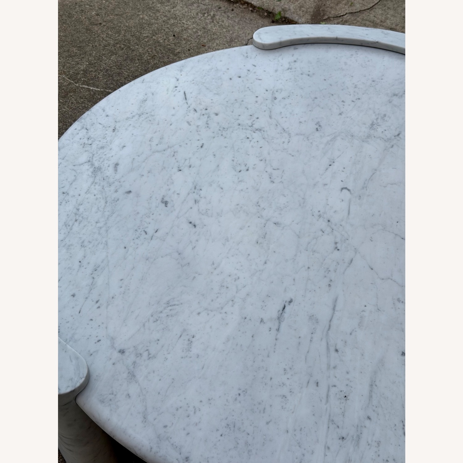 Restoration Hardware Marble Round Coffee Table  - image-4
