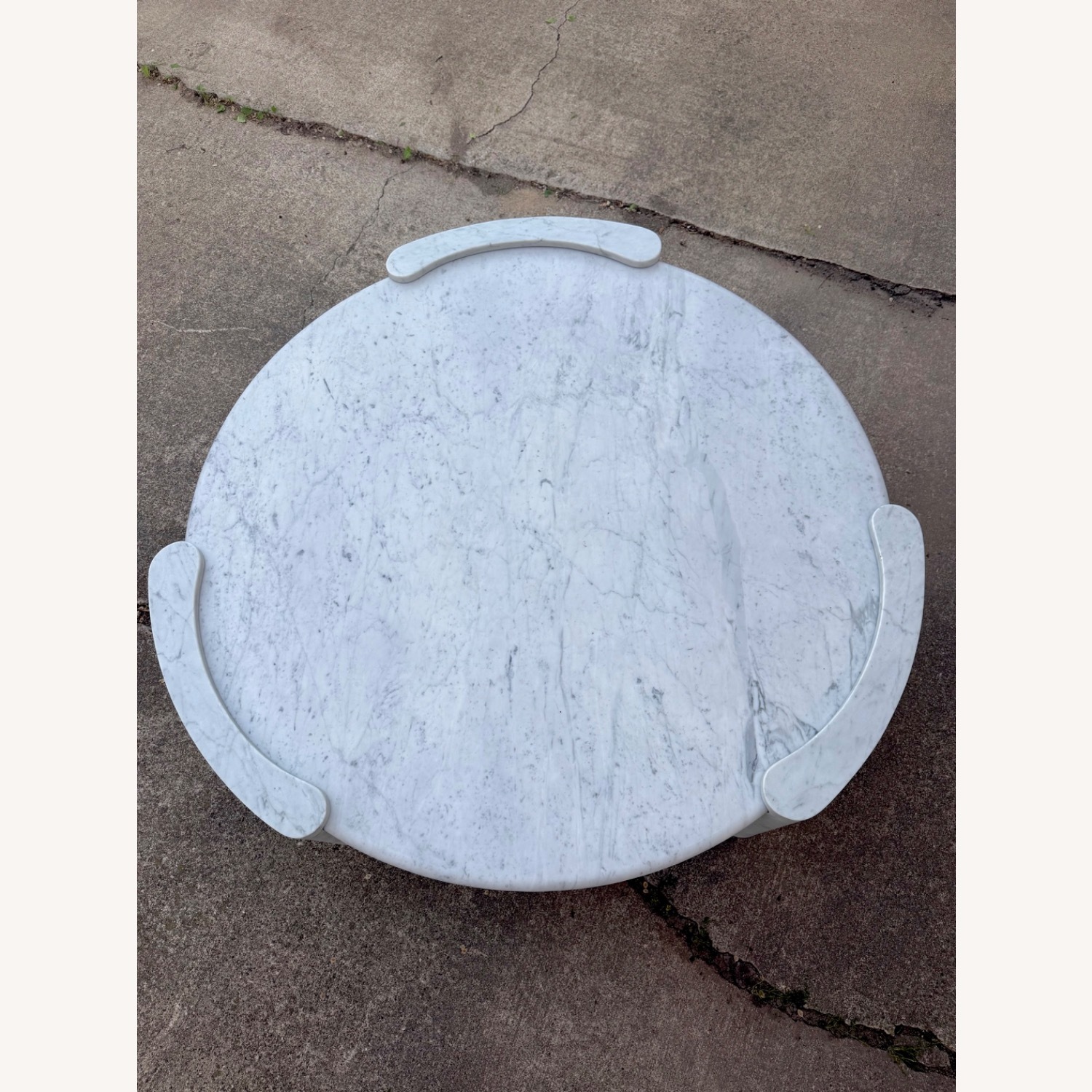 Restoration Hardware Marble Round Coffee Table  - image-3
