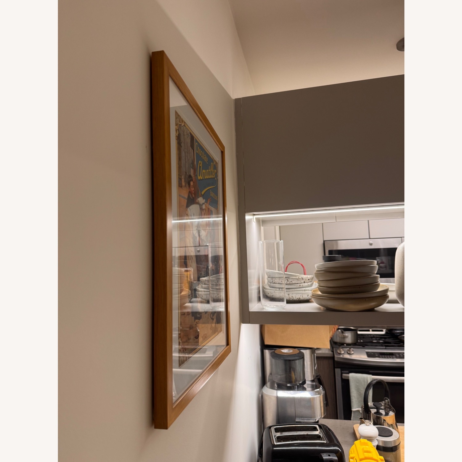 Framed Barcelona Chocolatier Vintage Poster - image-3