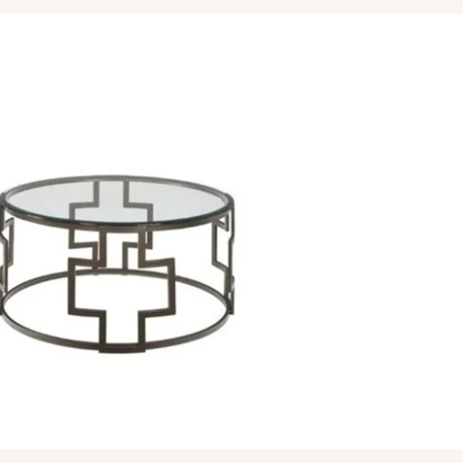 Ashley Furniture Gold Metal Coffee Table - image-4