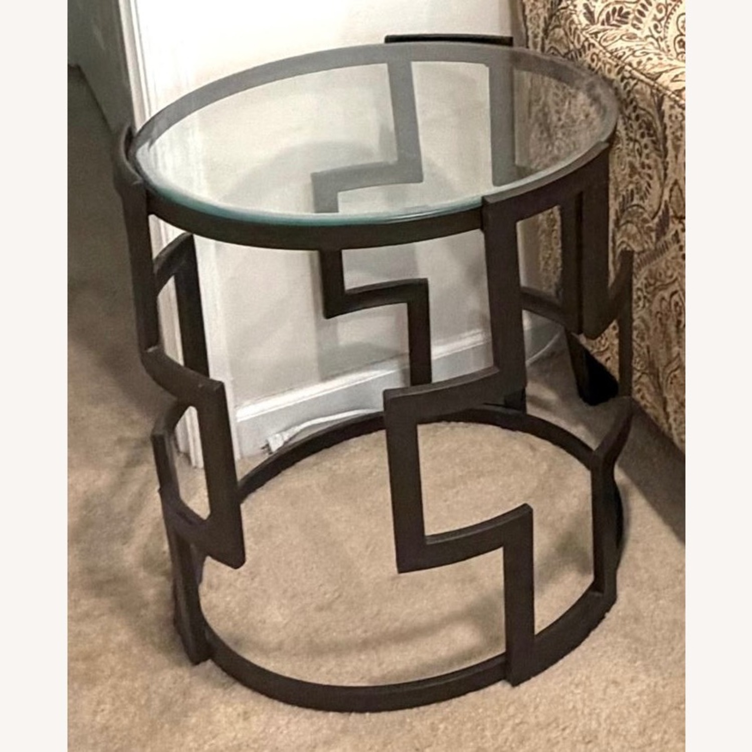 Ashley Furniture Gold Metal Coffee Table - image-2