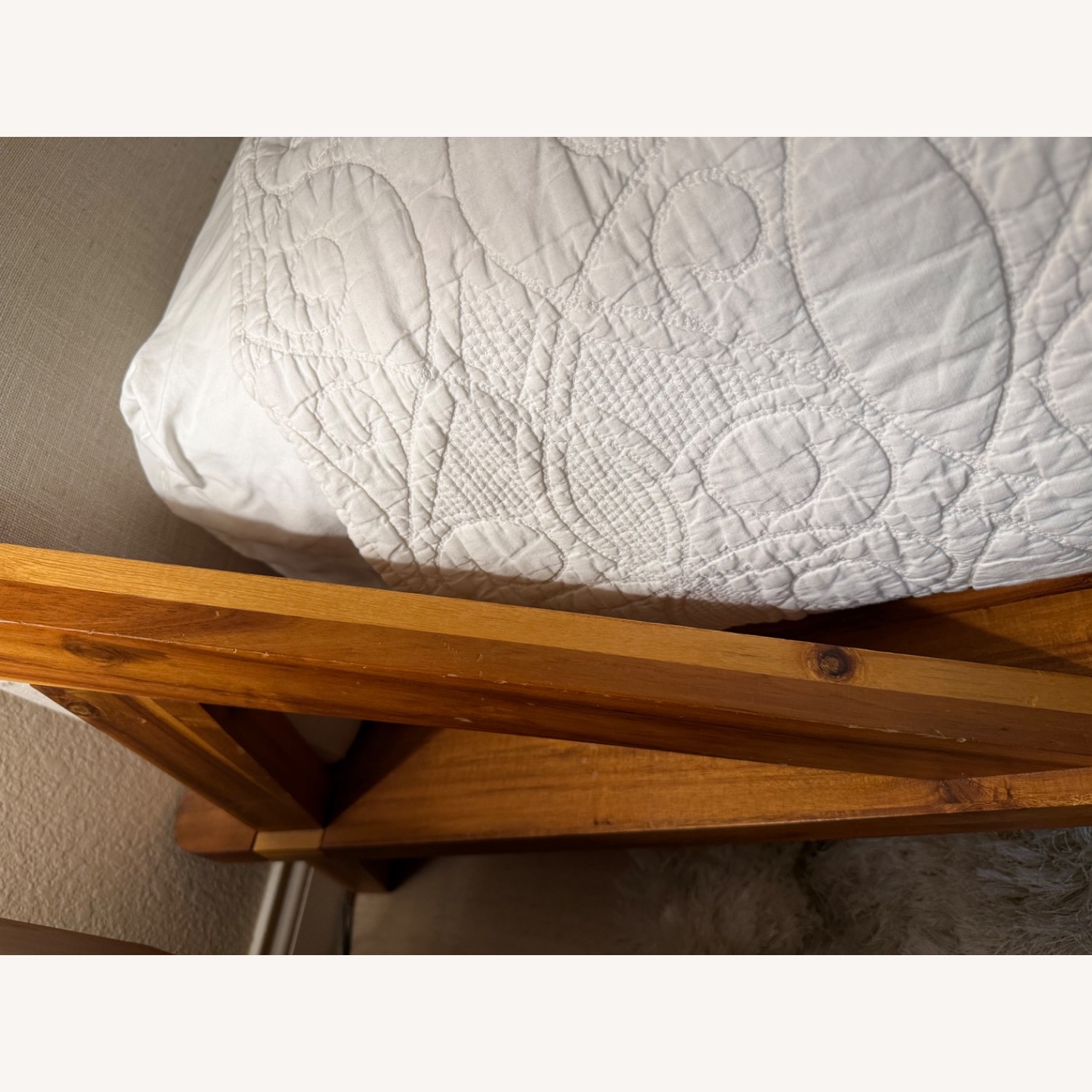 CB2 Drommen Dark Brown Wood Queen Bed - image-5