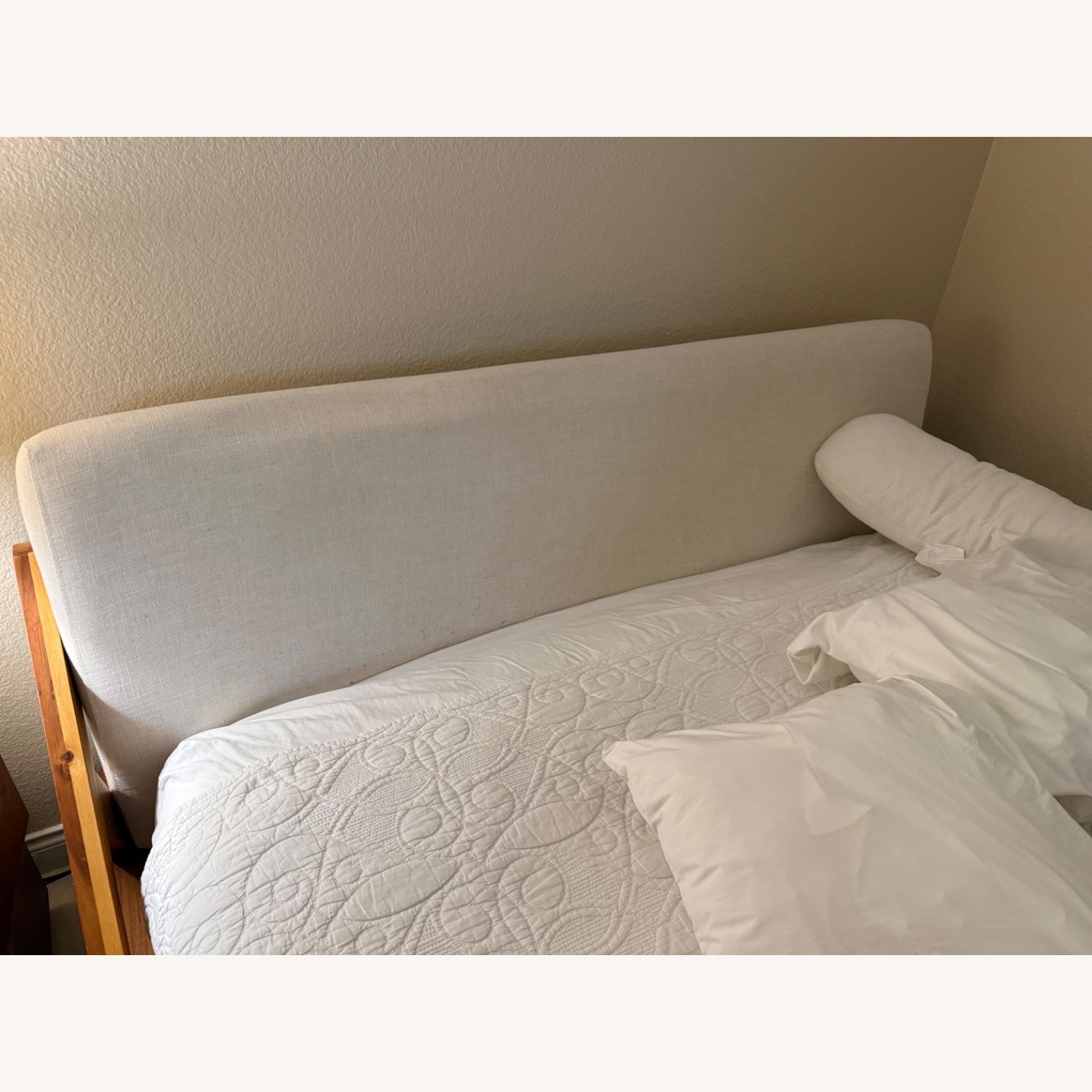 CB2 Drommen Dark Brown Wood Queen Bed - image-7