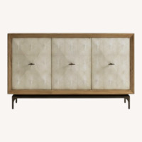 Dwell Studio Ivory Shagreen Media Storage Console