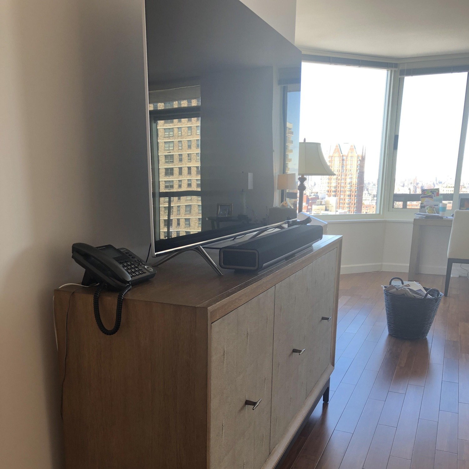 Dwell Studio Ivory Shagreen Media Storage Console - image-4