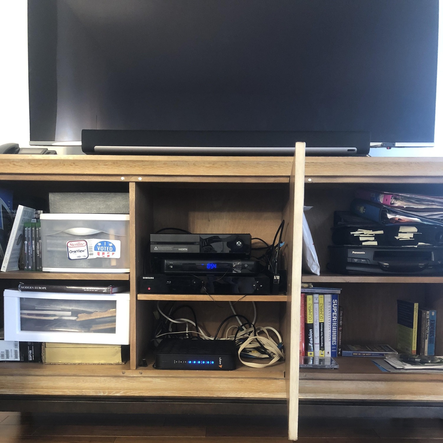 Dwell Studio Ivory Shagreen Media Storage Console - image-6