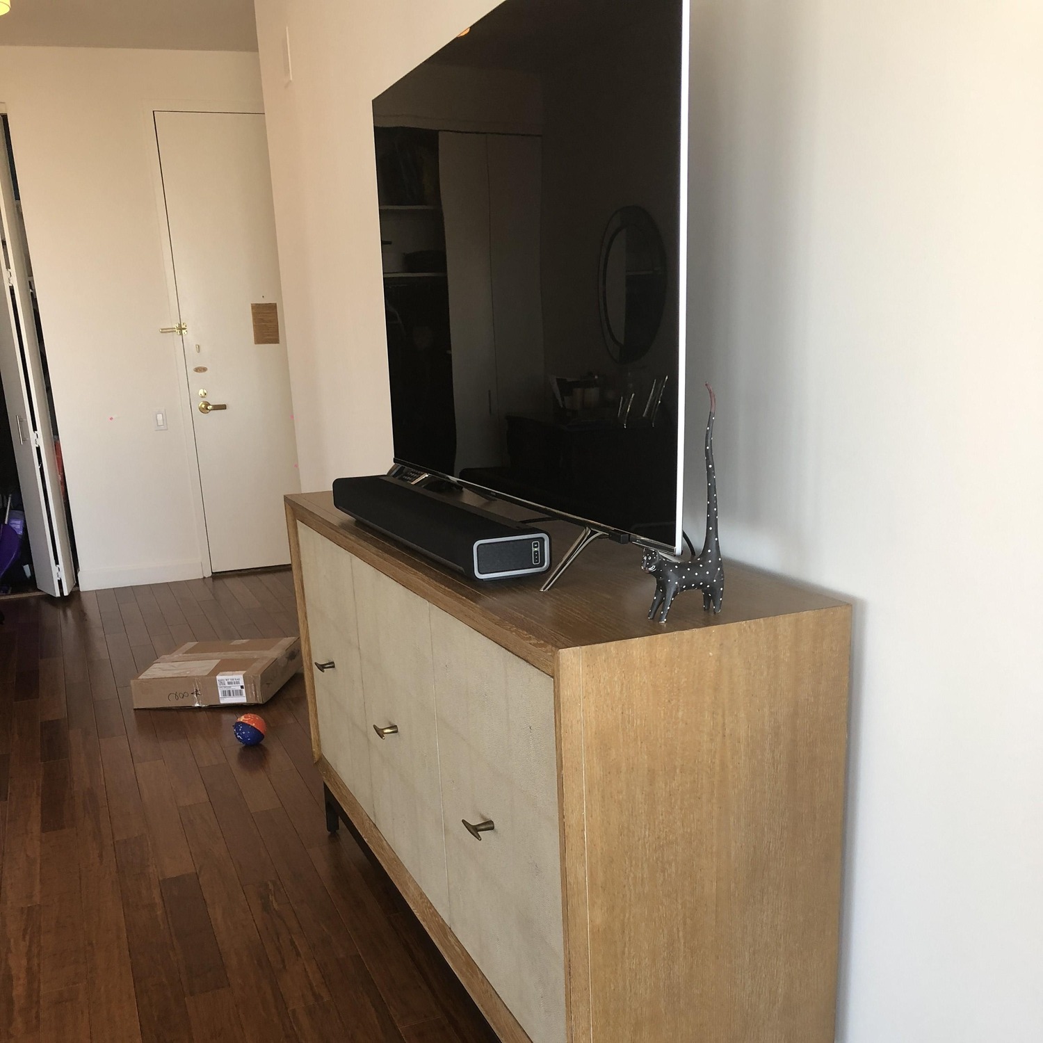 Dwell Studio Ivory Shagreen Media Storage Console - image-2