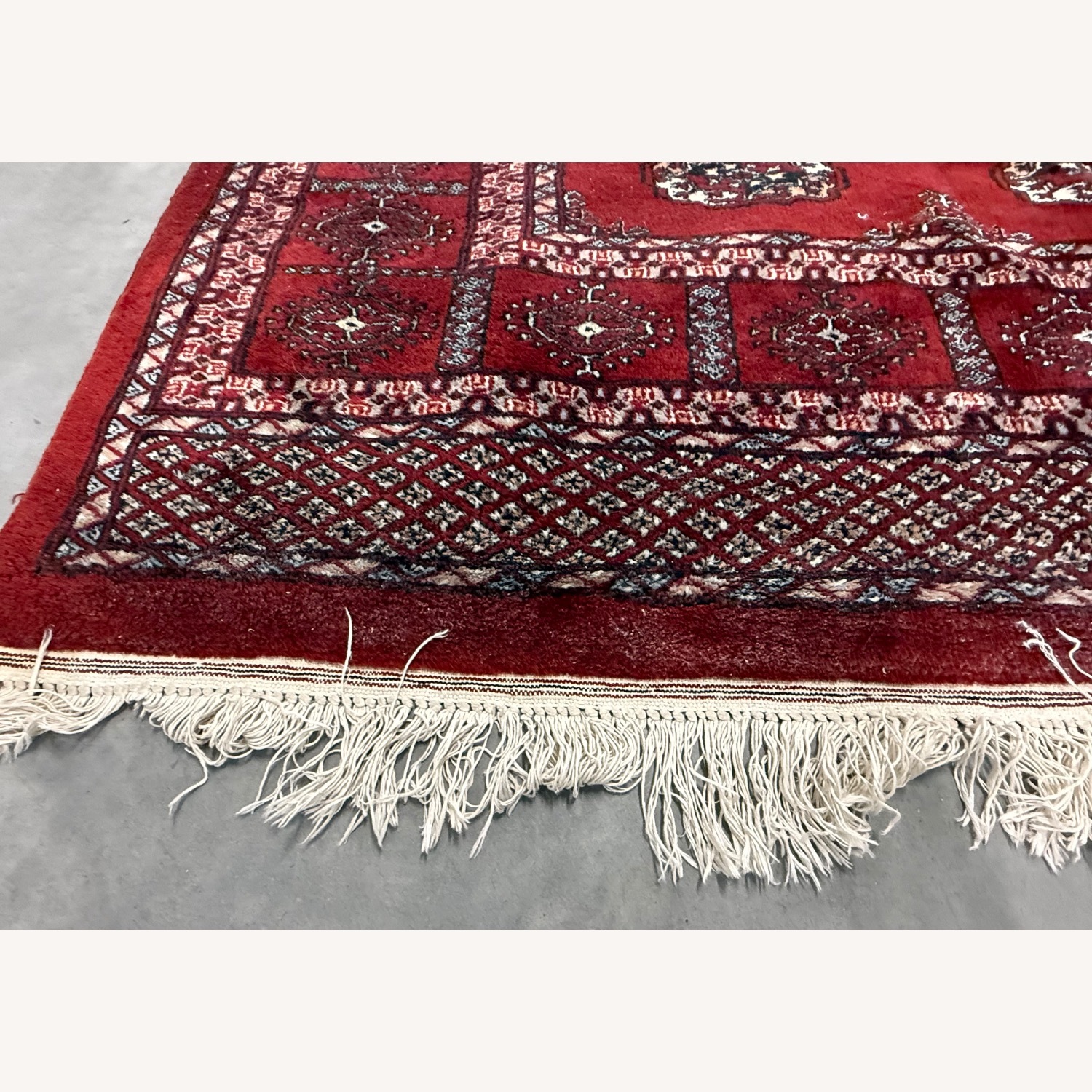 Pakistani Bukhara Handknotted 100% Wool Area Rug - image-8