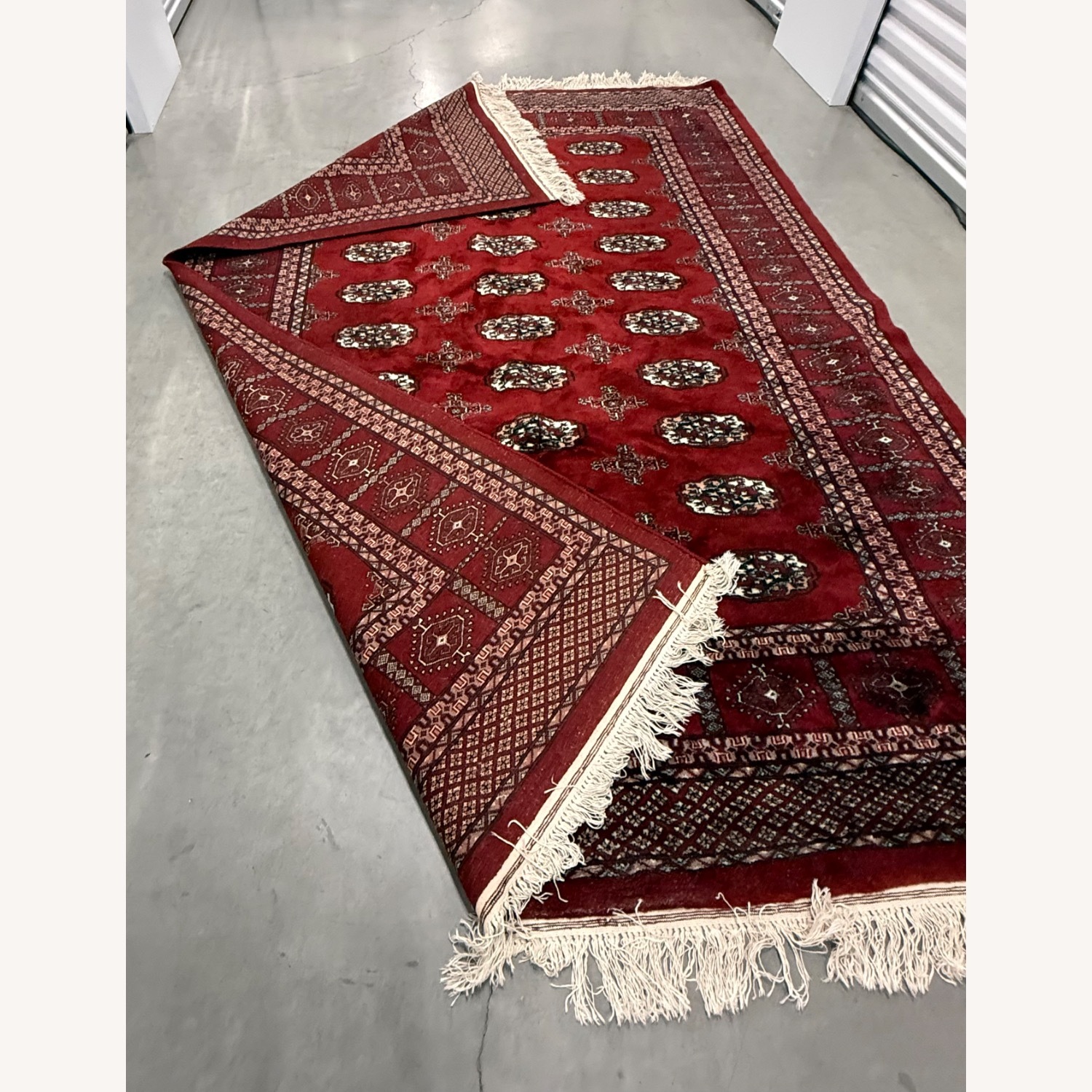 Pakistani Bukhara Handknotted 100% Wool Area Rug - image-11