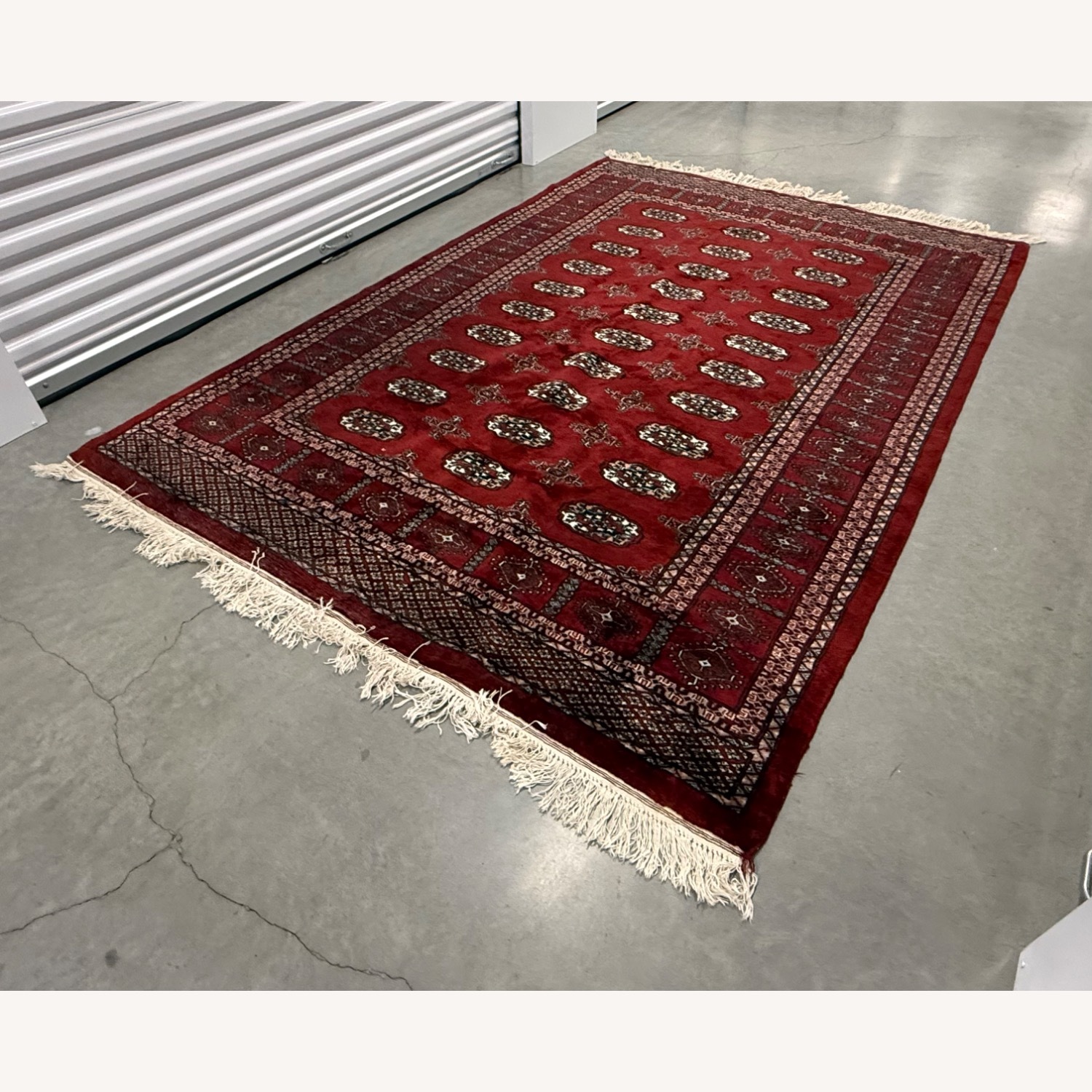 Pakistani Bukhara Handknotted 100% Wool Area Rug - image-3