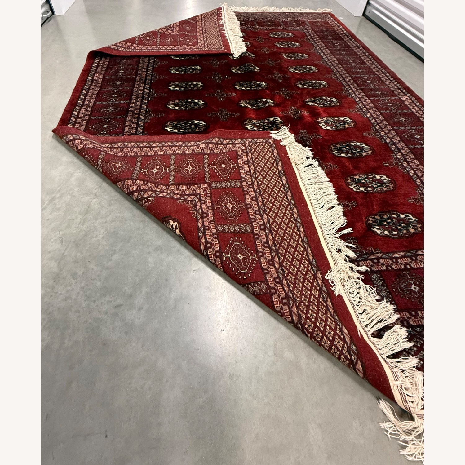 Pakistani Bukhara Handknotted 100% Wool Area Rug - image-10