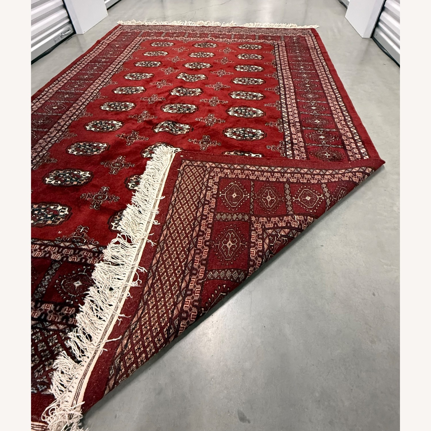 Pakistani Bukhara Handknotted 100% Wool Area Rug - image-9