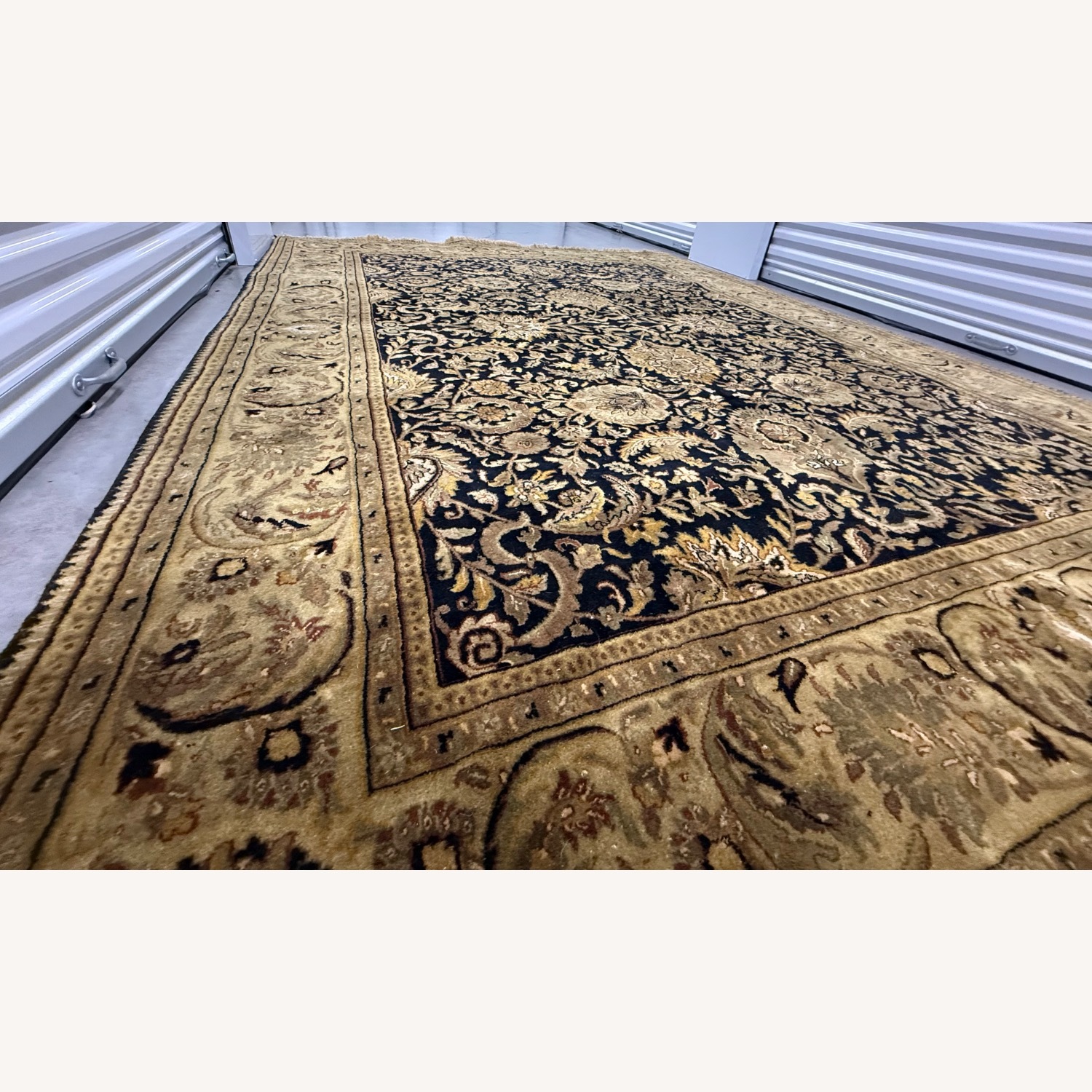 Handwoven Indian Hereke Fine Wool Area Rug - image-8