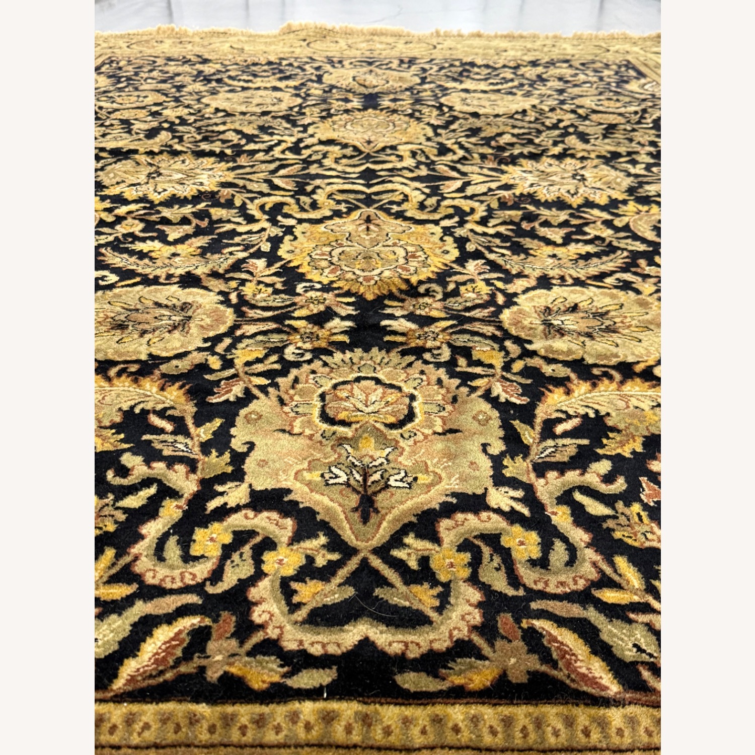 Handwoven Indian Hereke Fine Wool Area Rug - image-6