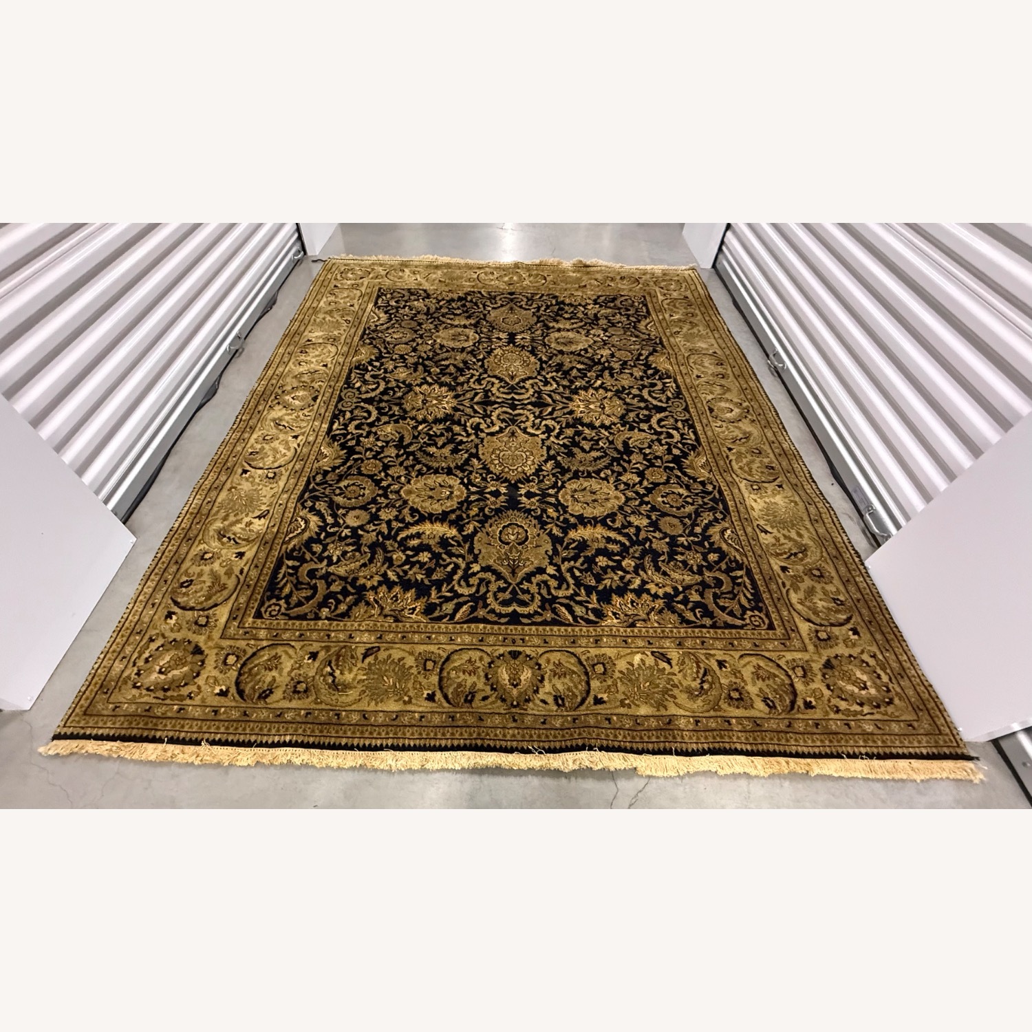 Handwoven Indian Hereke Fine Wool Area Rug - image-12