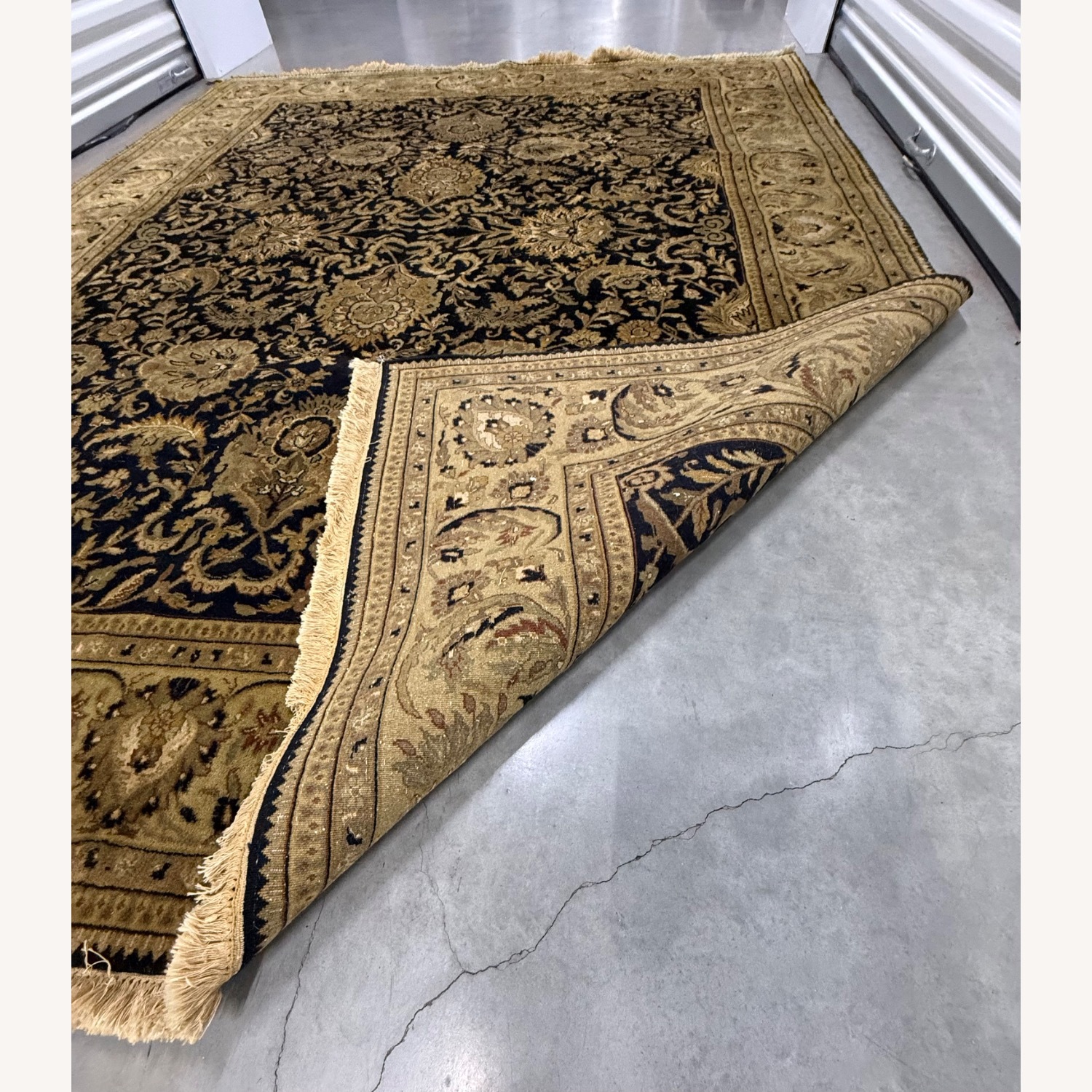 Handwoven Indian Hereke Fine Wool Area Rug - image-13