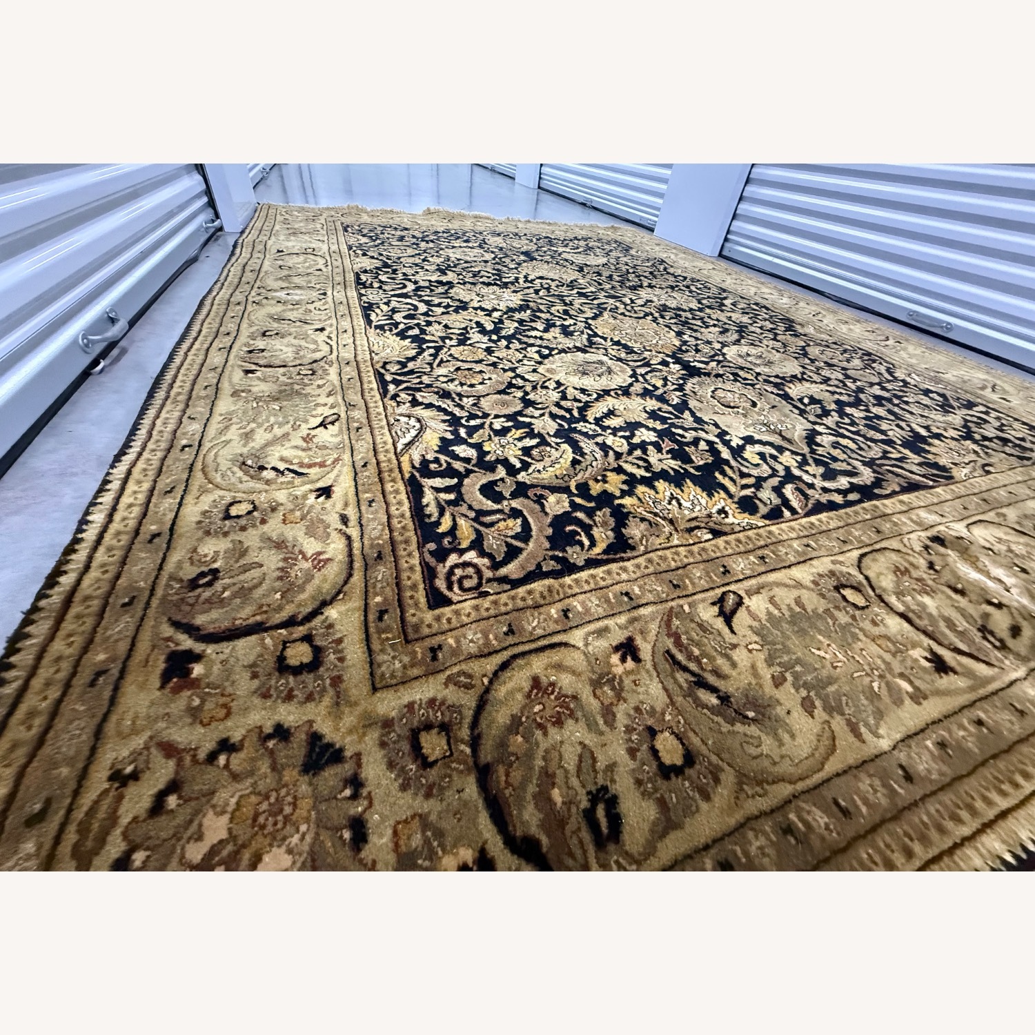 Handwoven Indian Hereke Fine Wool Area Rug - image-9