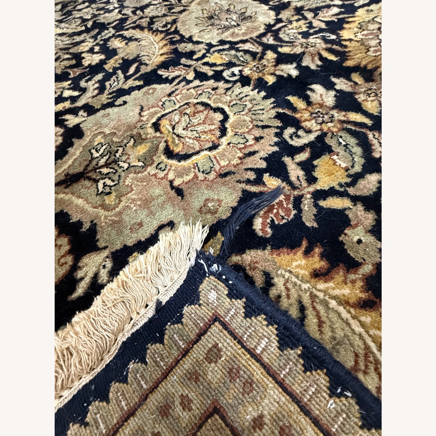 Handwoven Indian Hereke Fine Wool Area Rug - image-17