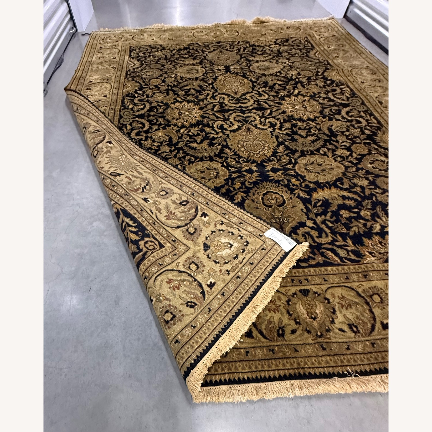 Handwoven Indian Hereke Fine Wool Area Rug - image-14