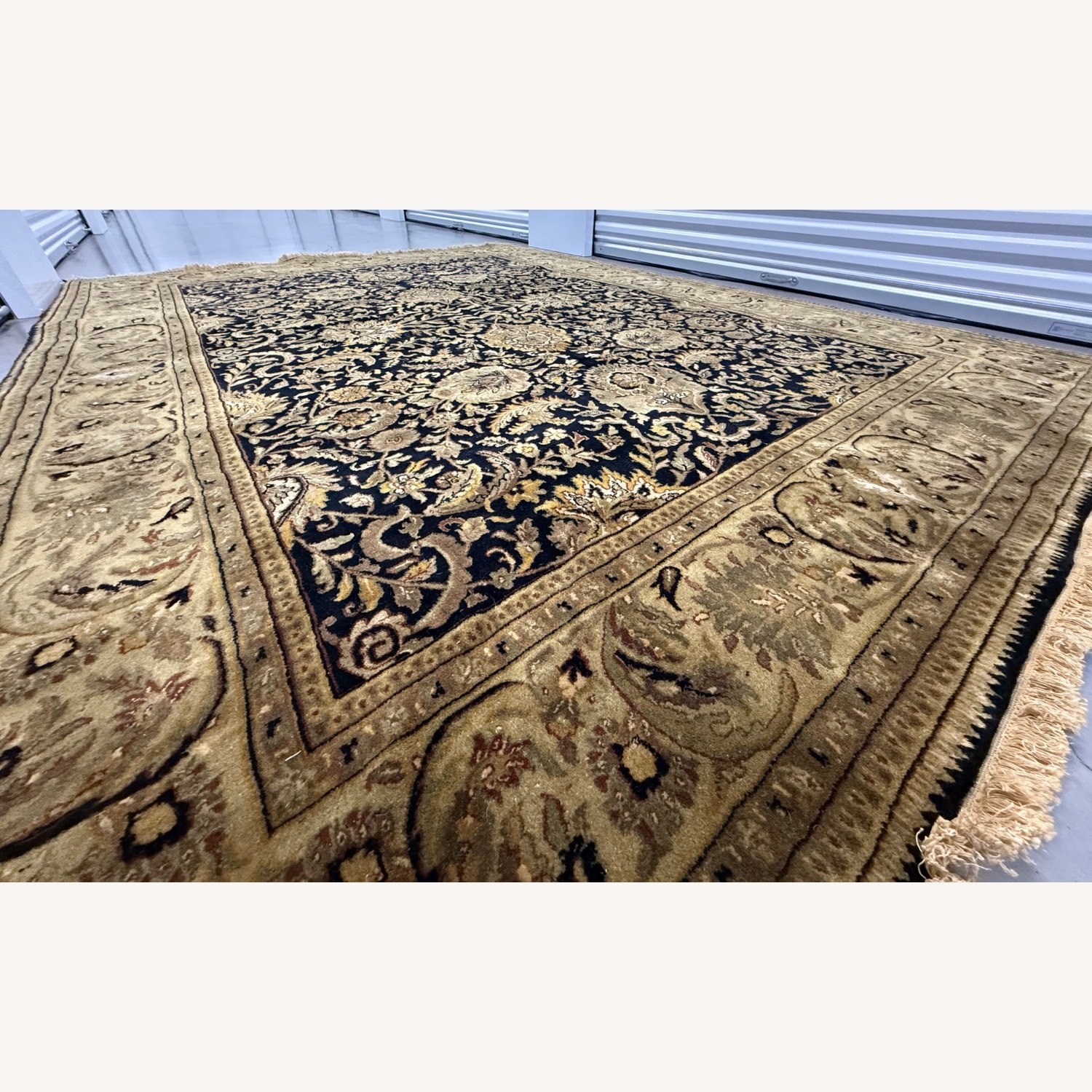 Handwoven Indian Hereke Fine Wool Area Rug - image-10