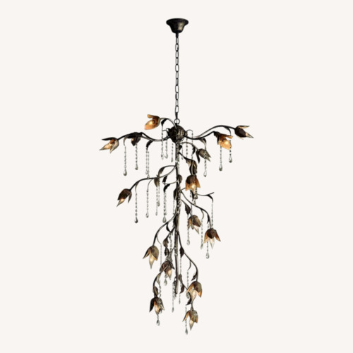 Used Silver Iron Ceiling Lamp for sale on AptDeco