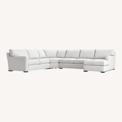 Used Crate & Barrel Light Gray 3+ Piece Sectional for sale on AptDeco