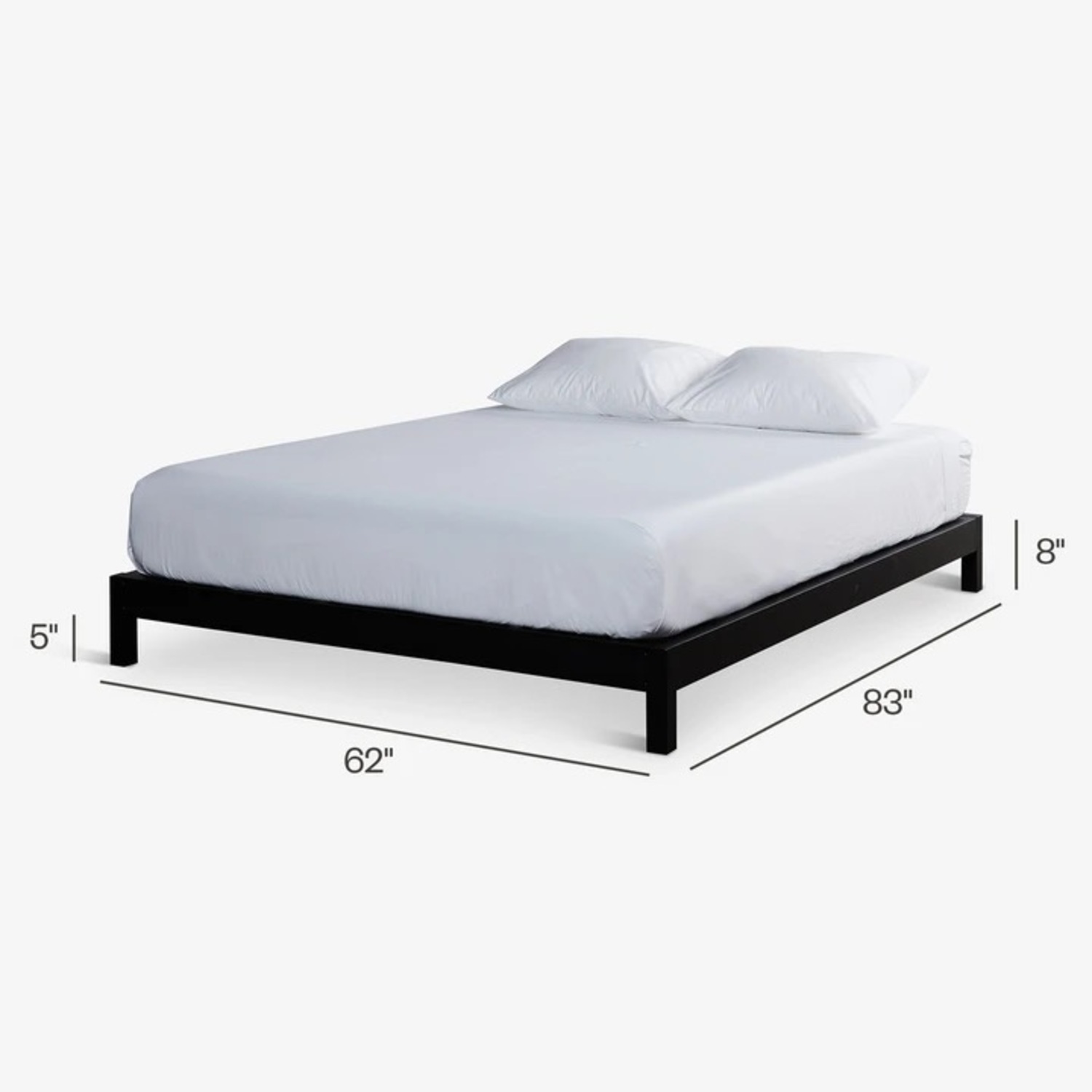 CB2 Black Metal Queen Bed - image-2