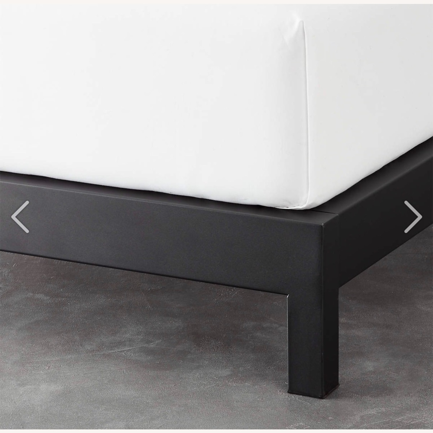 CB2 Black Metal Queen Bed - image-3