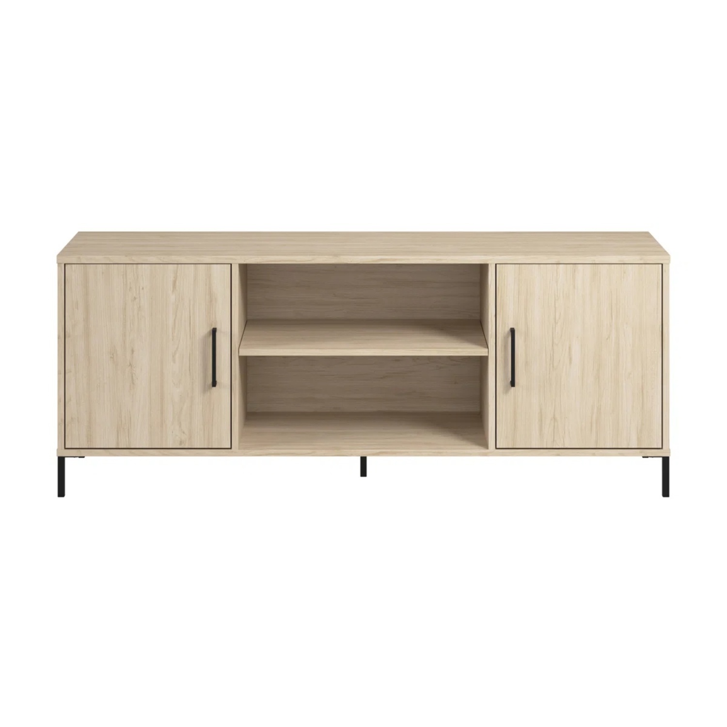 Wayfair Mid-Century TV Stand Light Oak Media Console - image-4
