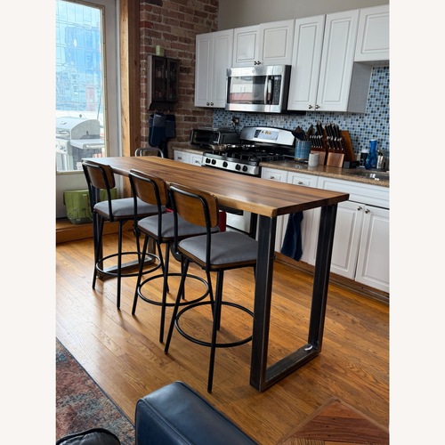 Used Handmade Walnut Counter Height Table for sale on AptDeco