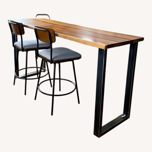 Used Handmade Walnut Counter Height Table for sale on AptDeco