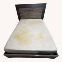 Trailer Park Slope Light Gray Wood Queen Bed