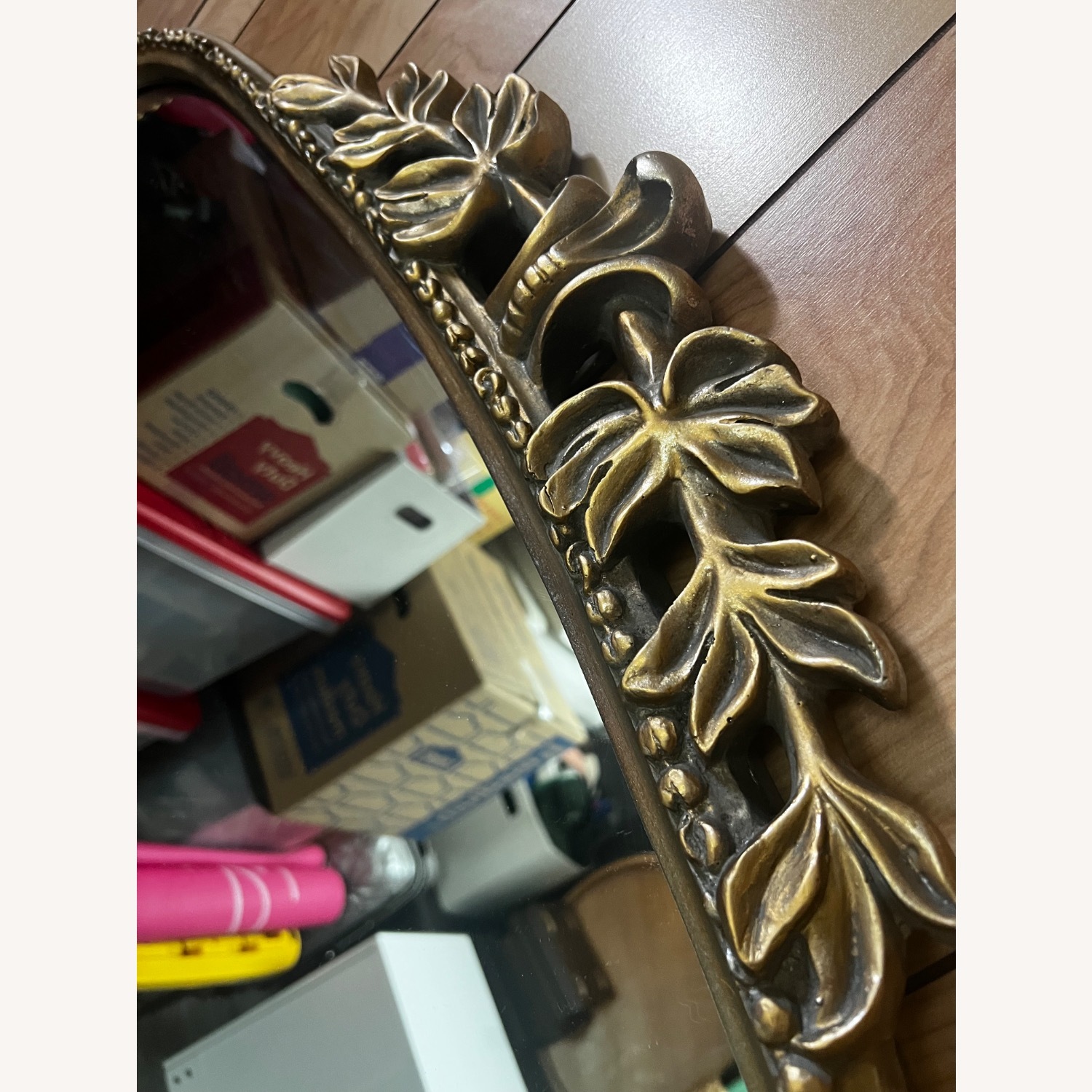 Anthropologie Primrose Gold Metal Floor Mirror - image-3