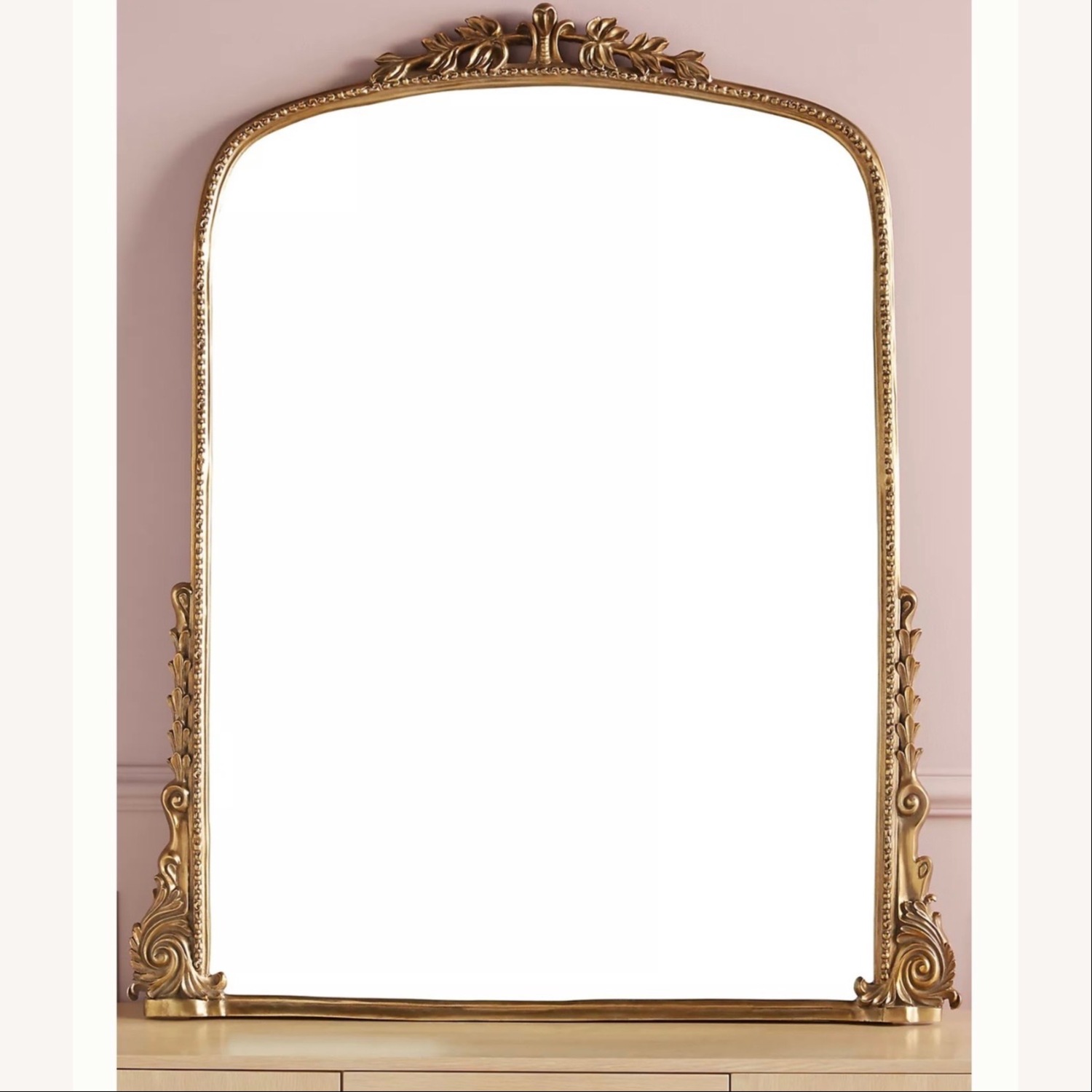 Anthropologie Primrose Gold Metal Floor Mirror - image-1