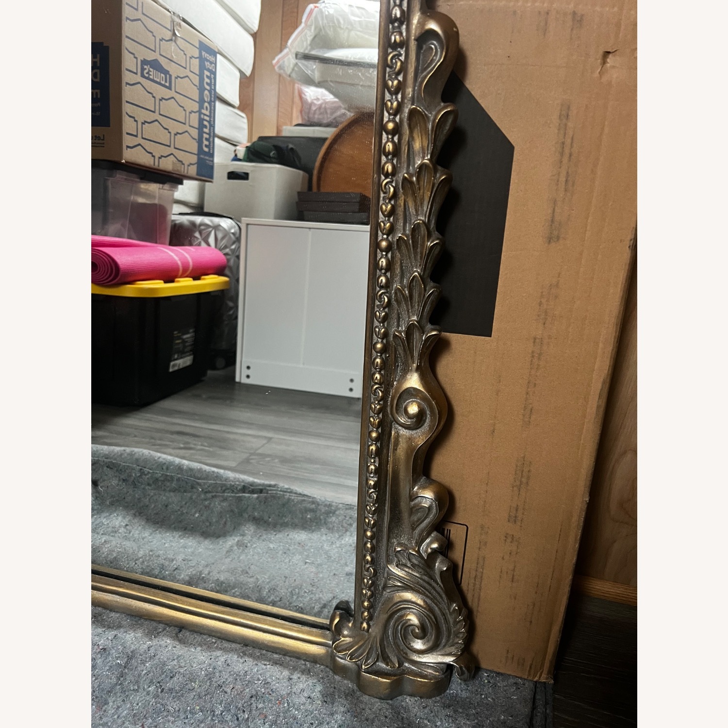 Anthropologie Primrose Gold Metal Floor Mirror - image-4