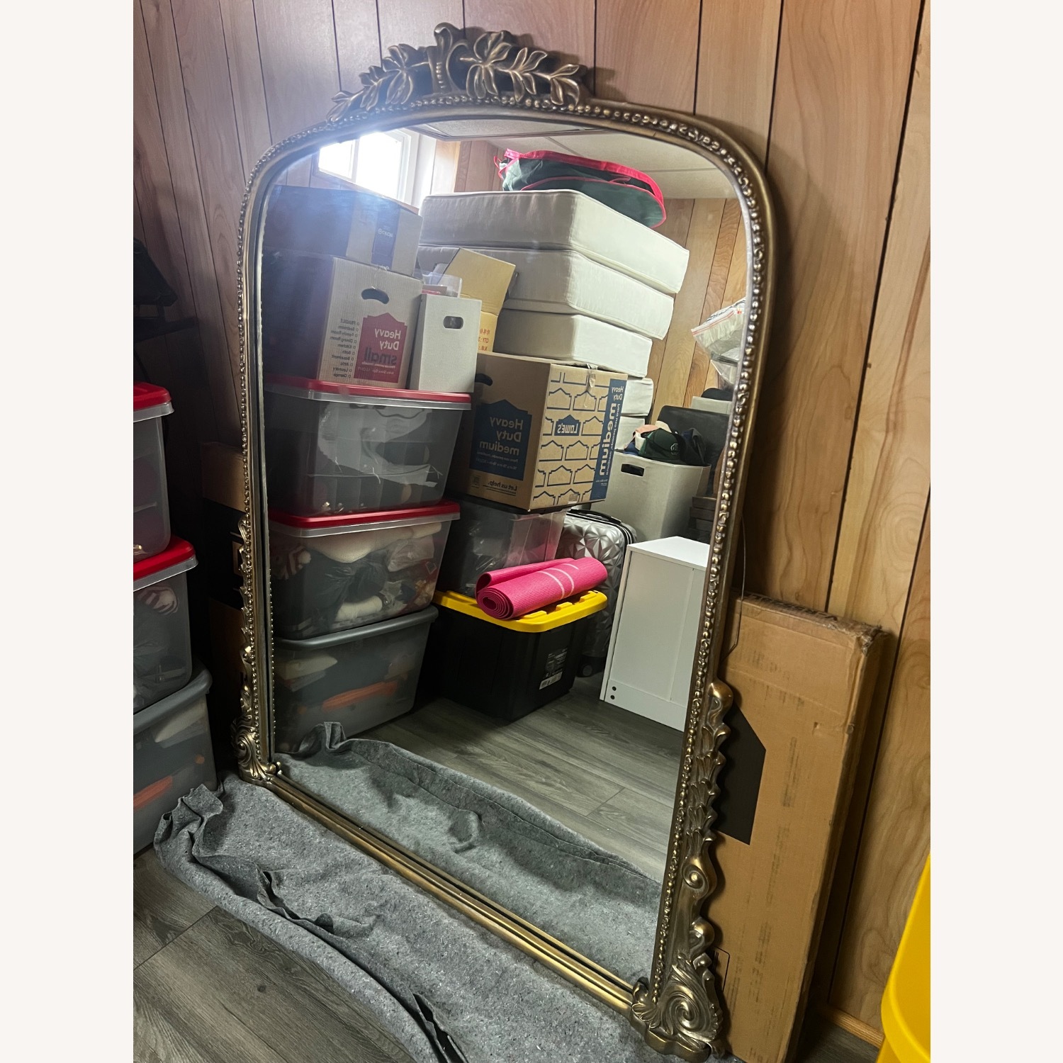 Anthropologie Primrose Gold Metal Floor Mirror - image-2