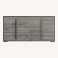 Trailer Park Slope Light Gray Wood Dresser